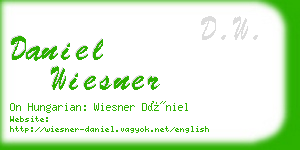 daniel wiesner business card